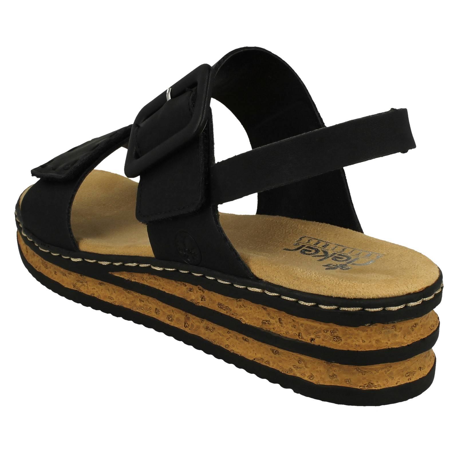 Rieker Keil- und Plateausandalen Sandales compensées