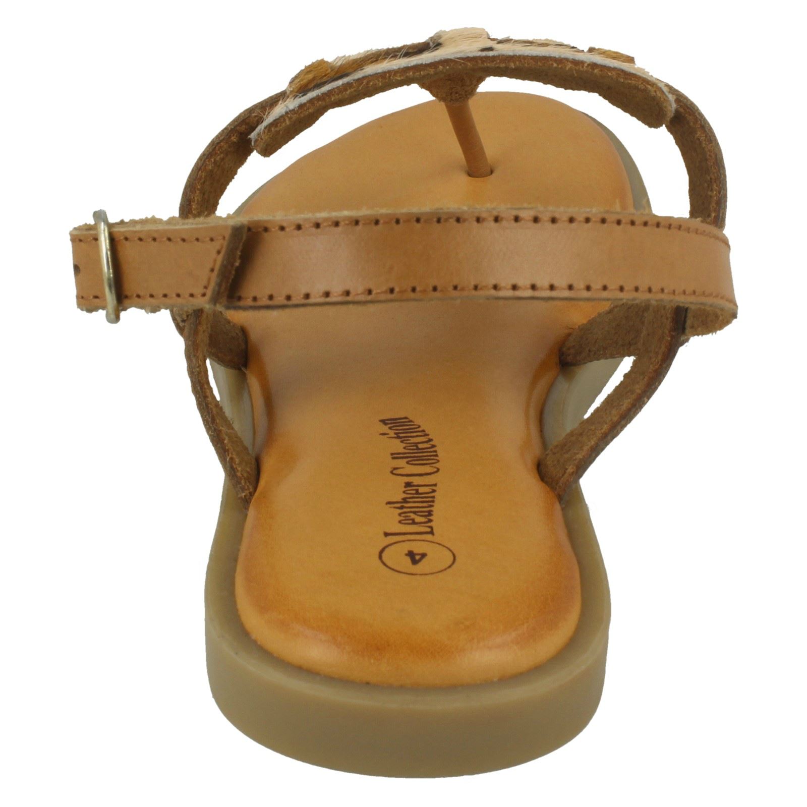 Ladies Leather Collection Animal Print "Sandals" - Picture 23 of 28