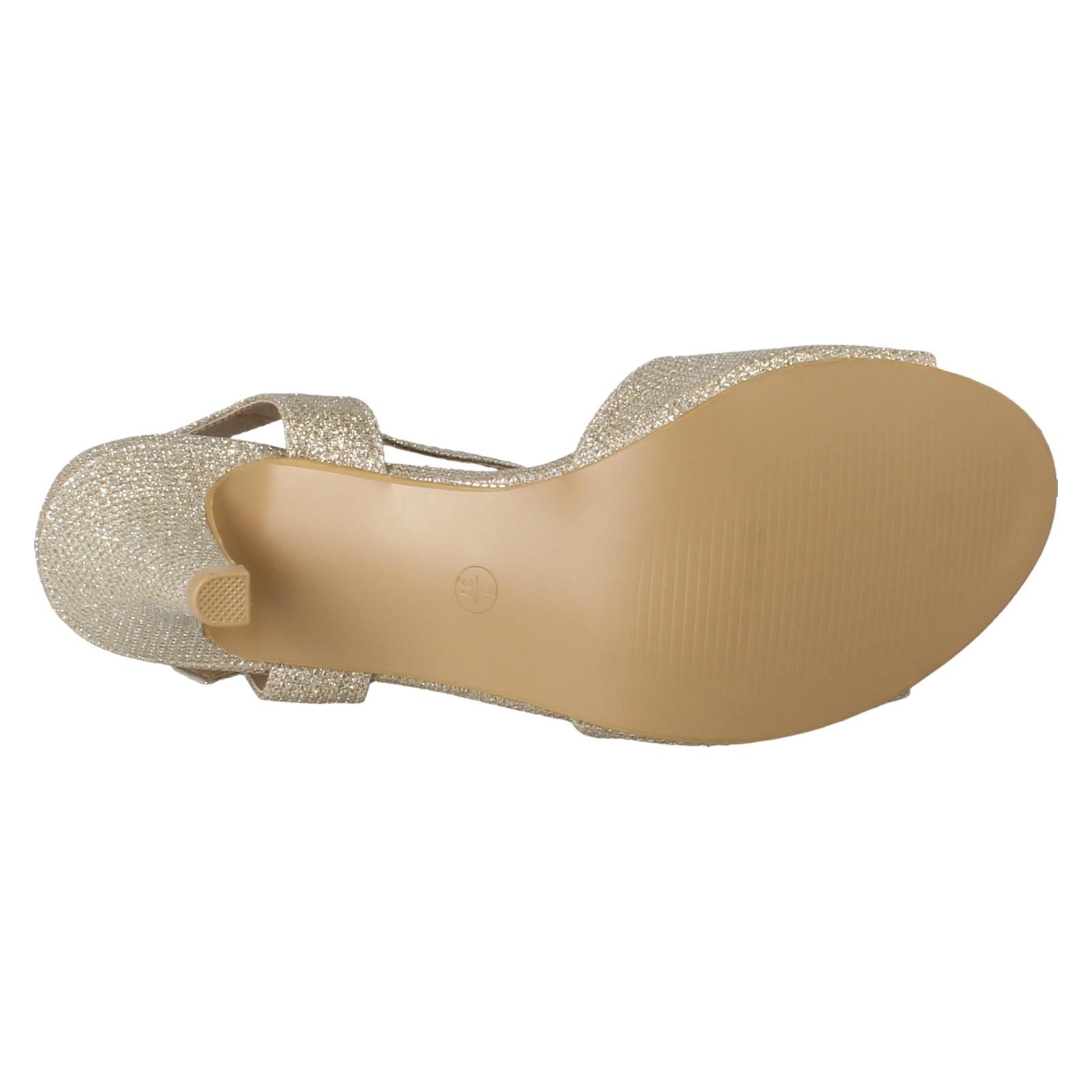 Sandalias de tacón formales de ajuste ancho con cierre de hebilla Anne Michelle para dama "F1R2114" - Imagen 28 de 46