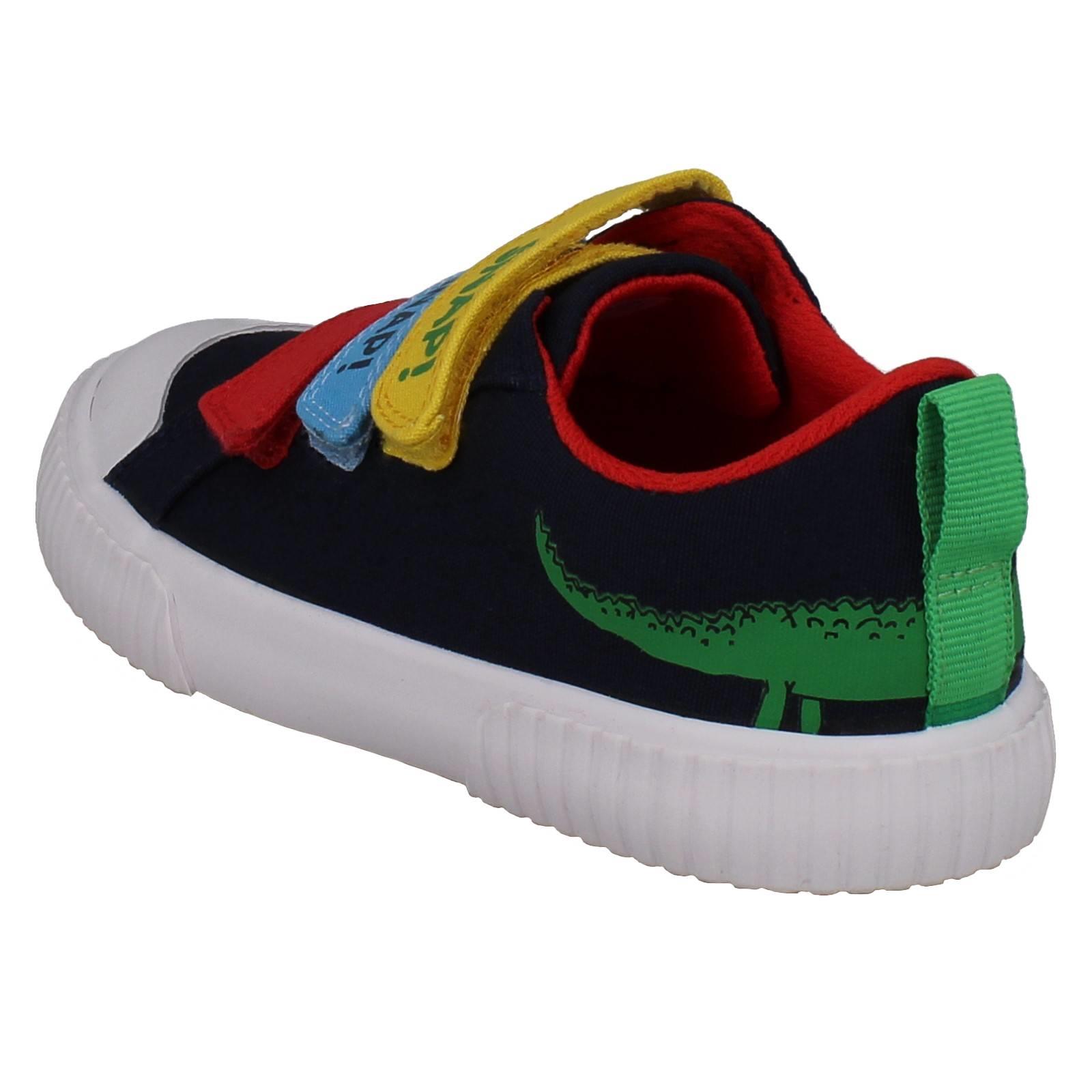 Zapatos de lona coloridos Clarks 'The Enormous Crocodile' para niños RD Foxing Ace - Imagen 4 de 19