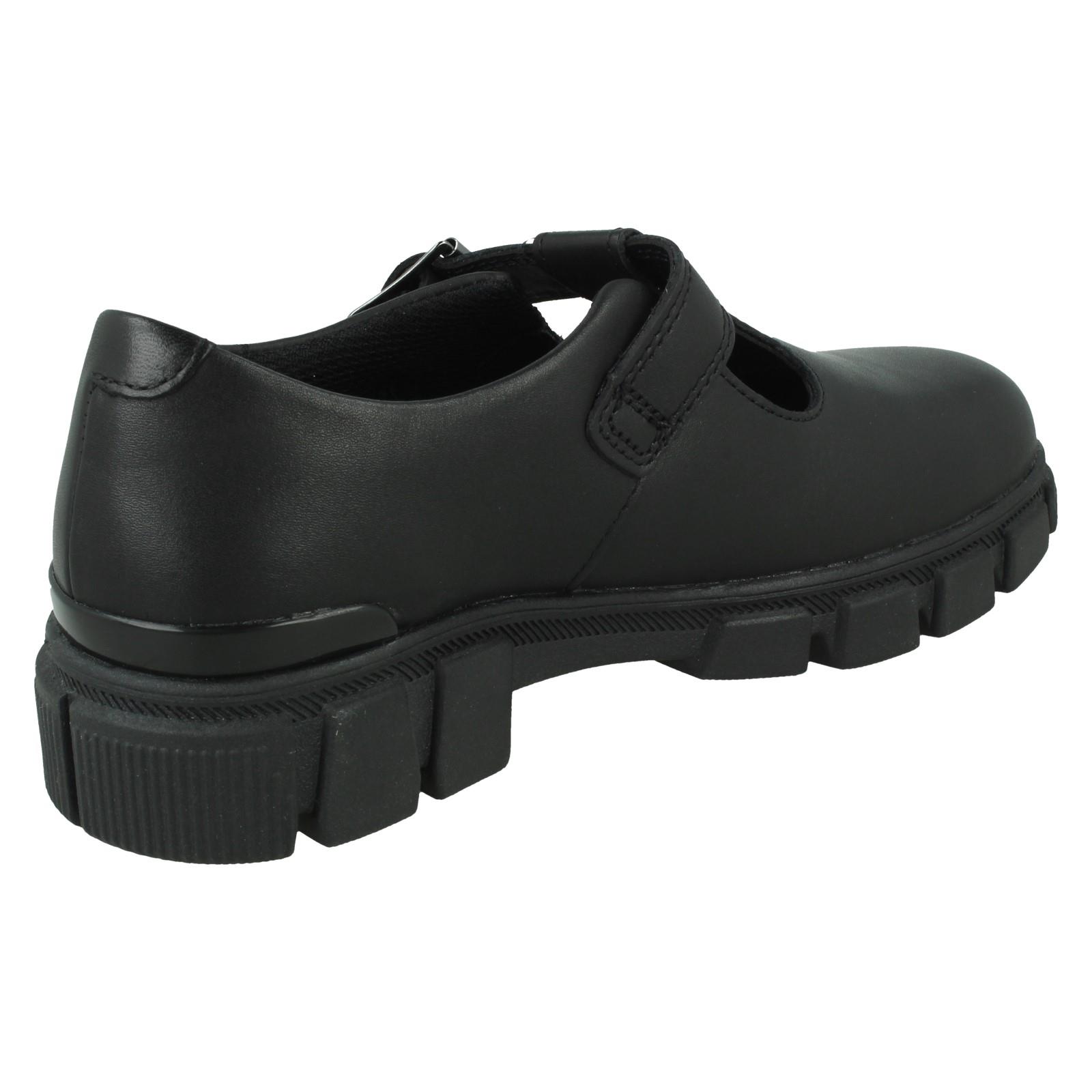 Girls Clarks Chunky Sole T-Bar School Shoes *Evyn Bar K* - Picture 6 of 19