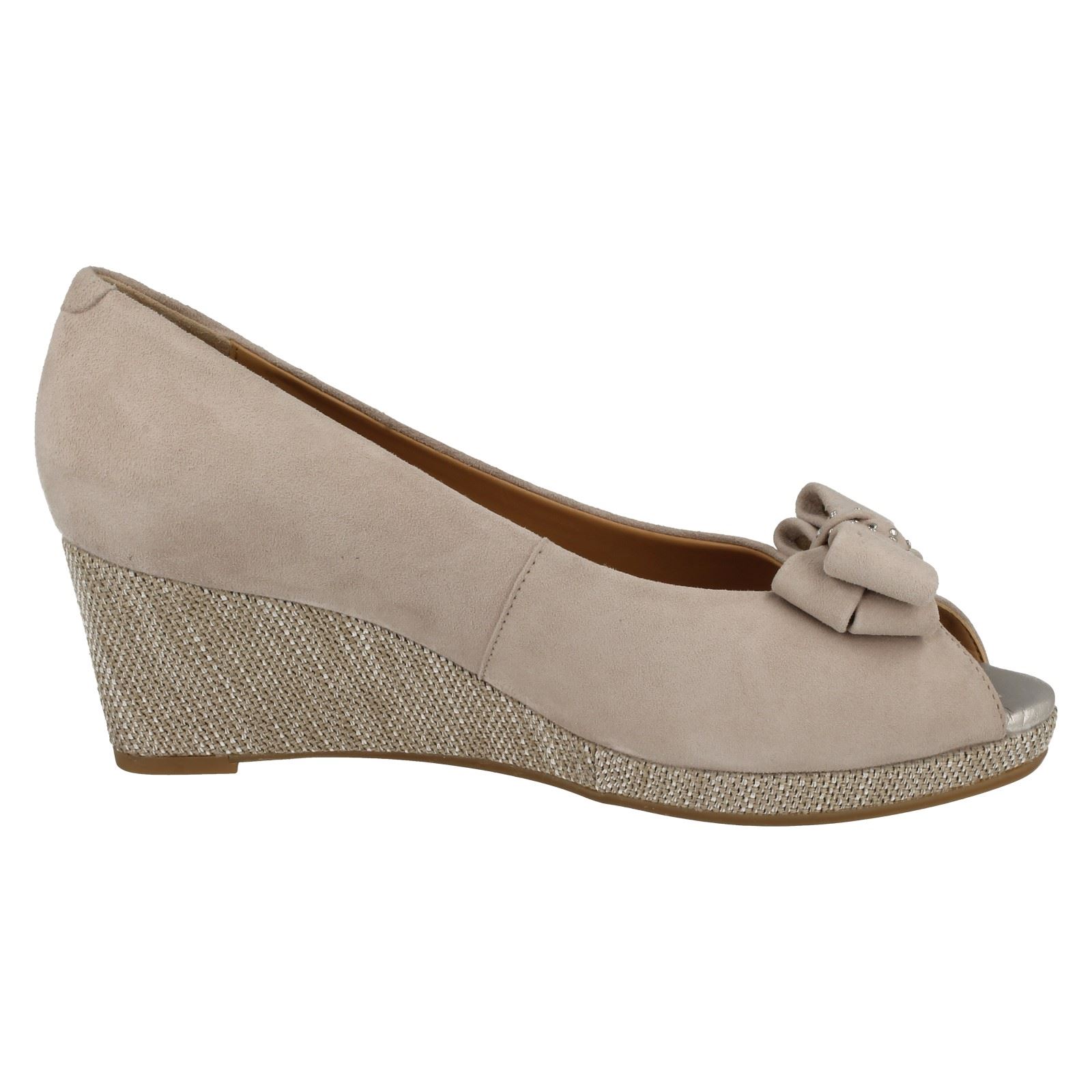 van dal peep toe wedge shoes