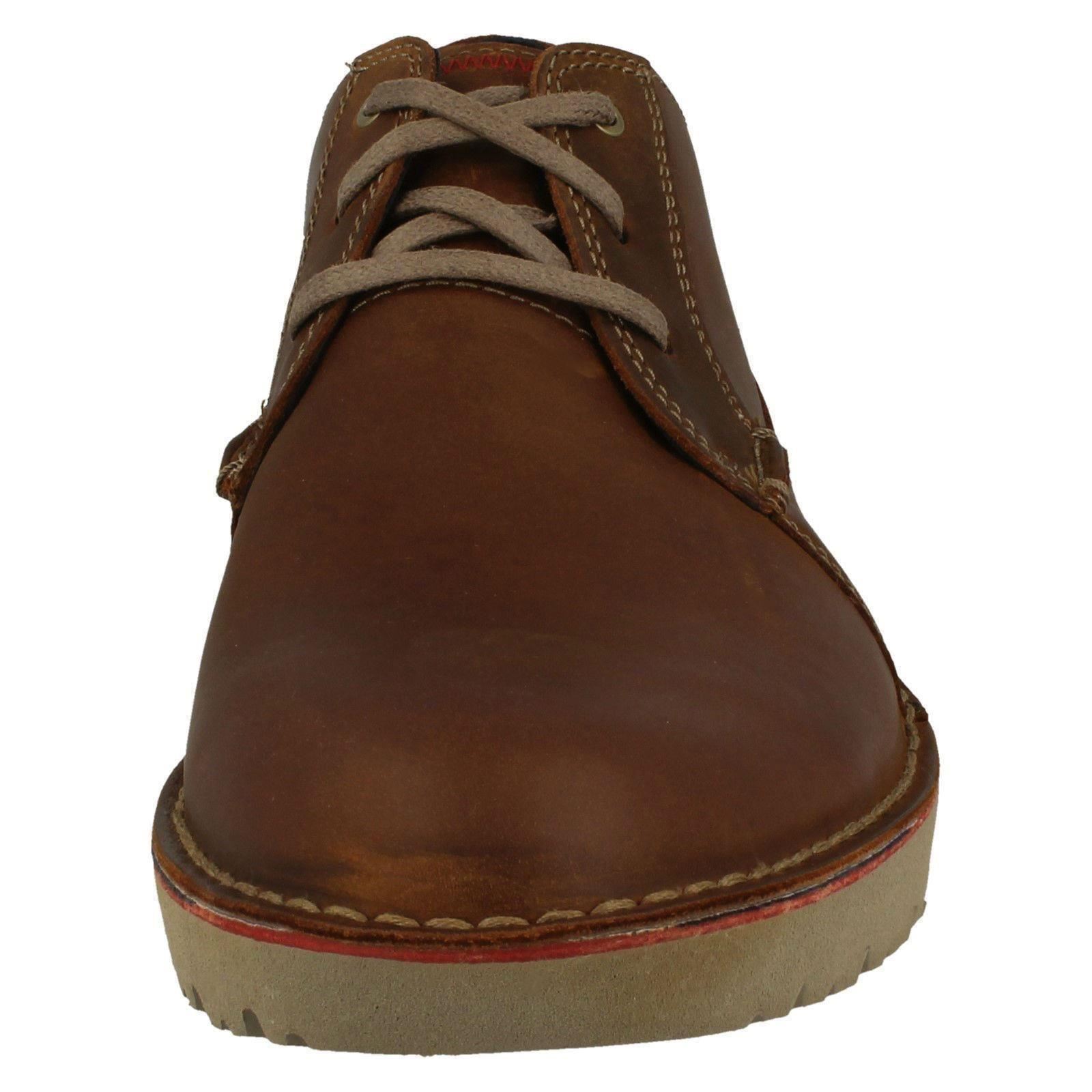 Mens Clarks Casual Cushion Soft Insole Lace Up Leather