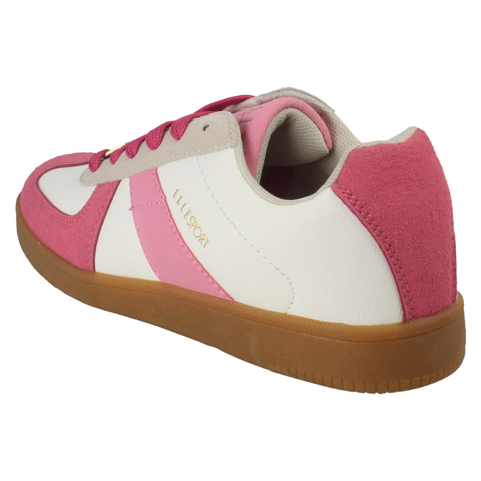 Damen Elle Sport Freizeit Schnürschuhe Sportlich Fitnessstudio Turnschuhe Schuhe F7R339 - Bild 4 von 10