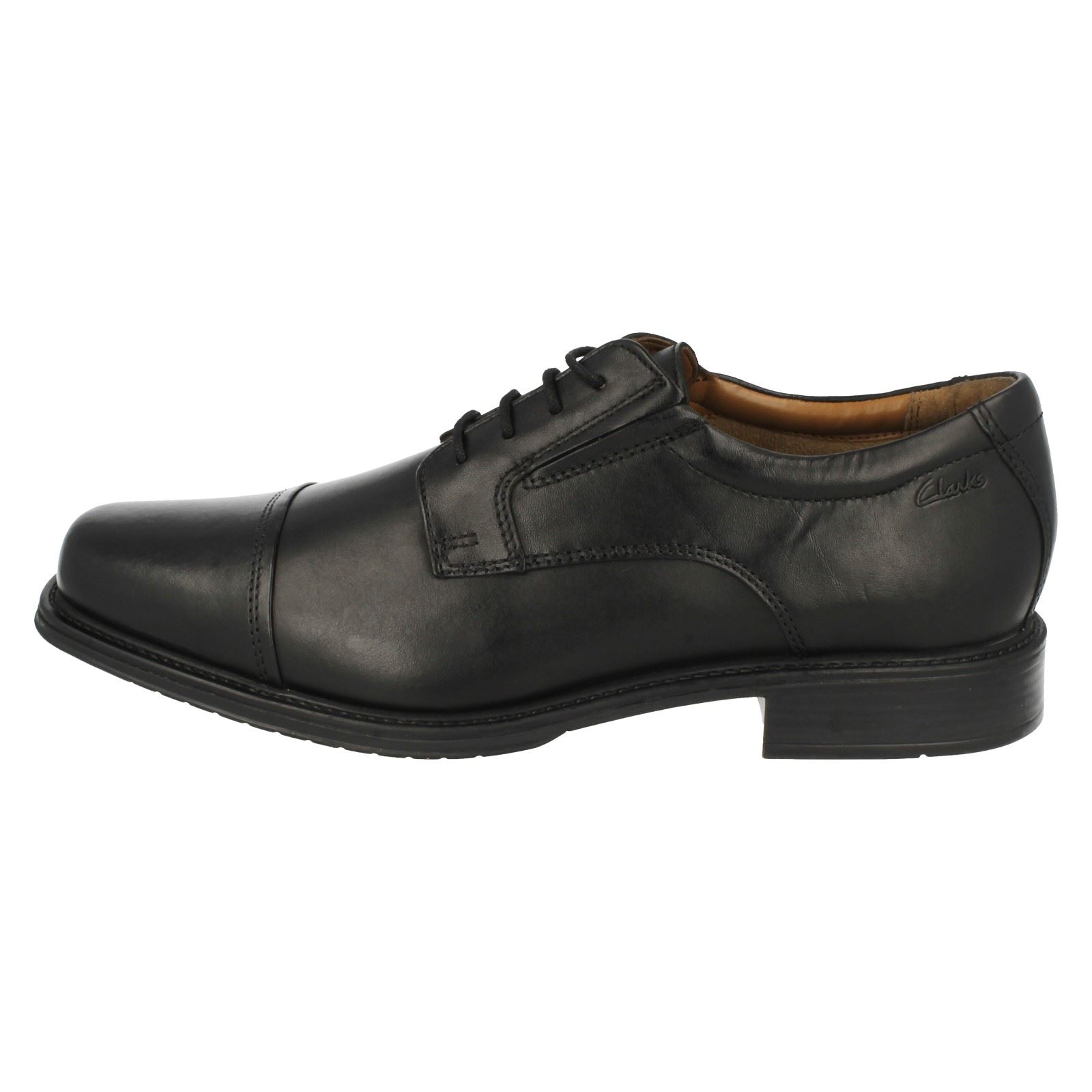 para hombre Driggs formales cordones Clarks Cap con negro tqwaSqH