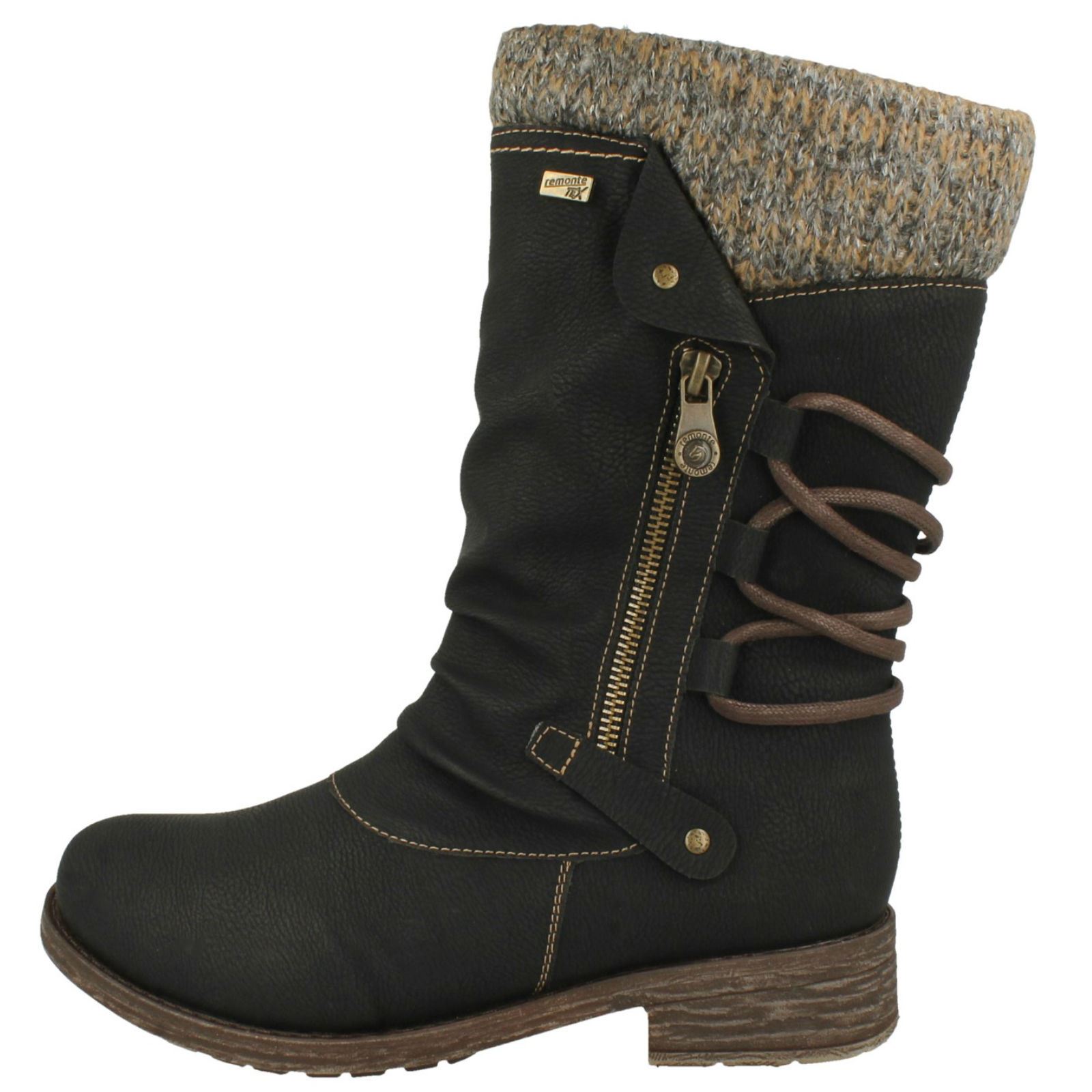 Botas Remonte-Tex informales con cremallera forradas cálidas para dama D8070 - Imagen 9 de 28