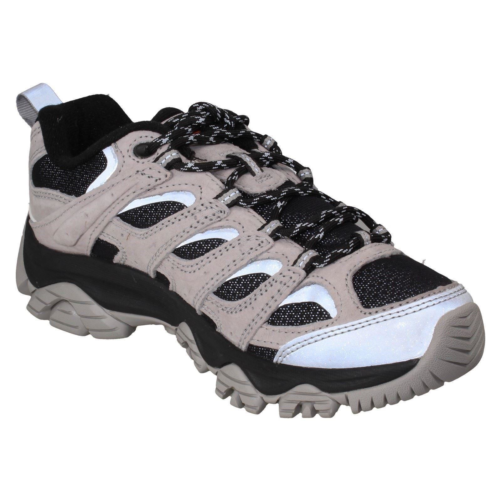Ladies Merrell Vibram With A Sole Lace Up Walking Shoes 'Moab 3 Reflective' - Picture 10 of 10