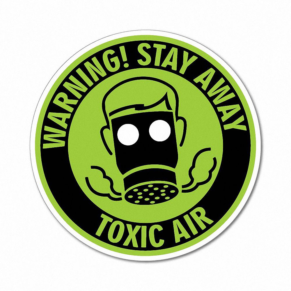 Warning Stay Away Toxic Air Sticker Funny Car Stickers Novelty Decals