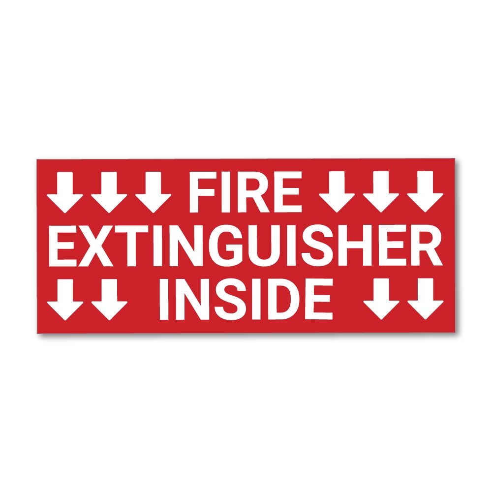 Fire Extinguisher Sticker Decal Window Sign Graphic Bin Car Safety eBay