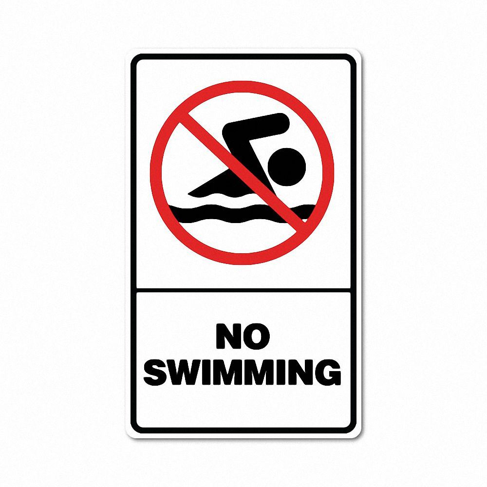 No Swimming Sticker No Swimming Sticker prohibited signage. 7762 eBay