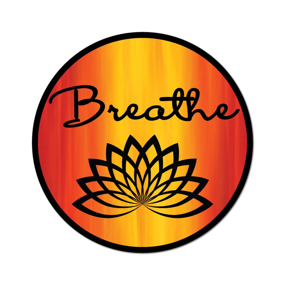 Breathe Vinyl Decal Breathe Decal Laptop Decal Just Breathe Decal Water Bottle Decal Stay Calm Decal Car Decal Nature Decal