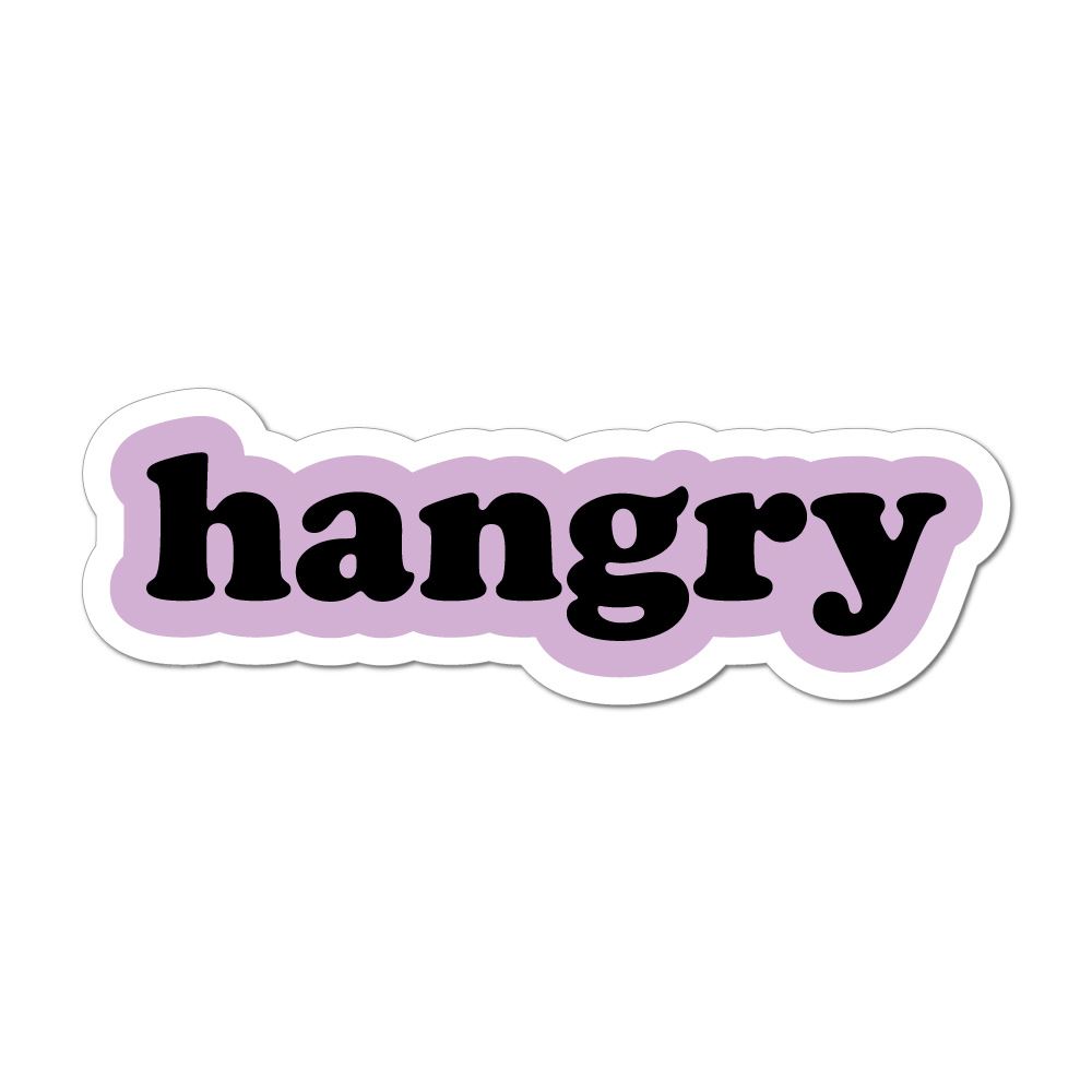 Warning Hangry Bumper Sticker