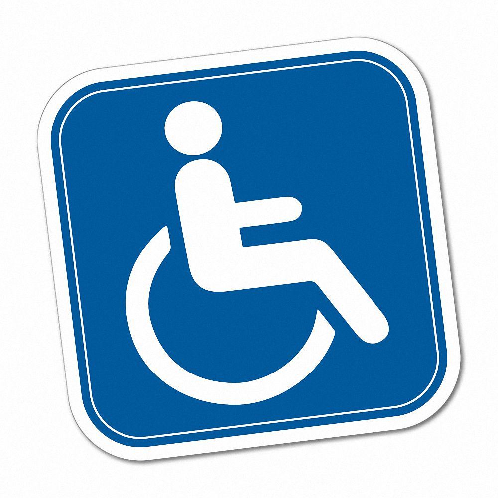 Disabled Sign Sticker Decal Safety Sign Car Vinyl 6255EN eBay
