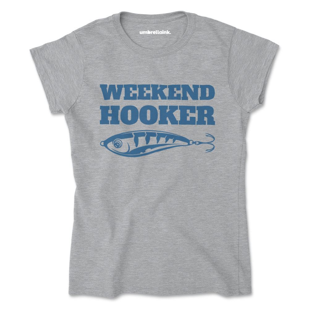 Weekend Fishing Hook Tshirt Funny 