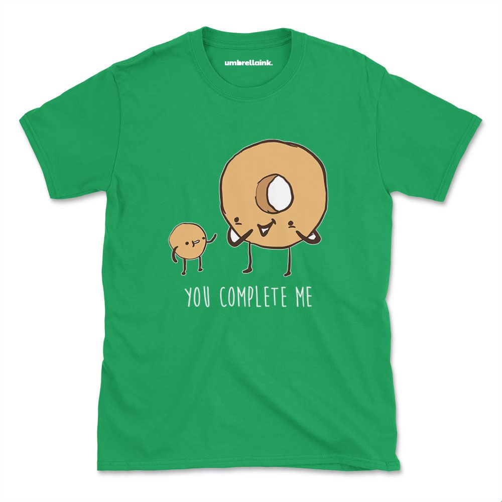 Men's You Complete Me Funny Donut T-Shirt Men's You Complete Me Funny Donut T-Shirt