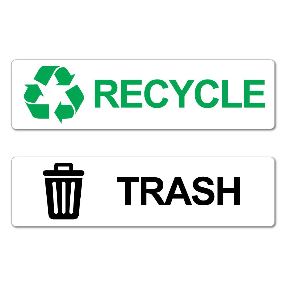 Recycle & Trash Recycle Bin Stickers Decal eBay