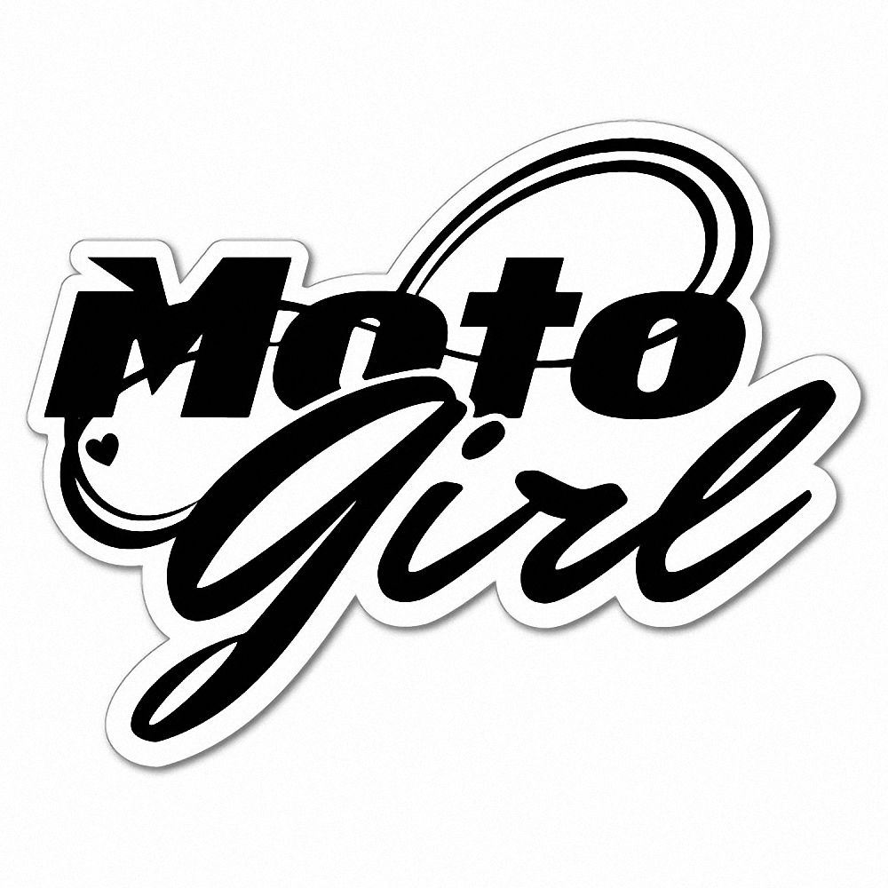 Moto Girl Motorcycle Motorbike Sticker eBay