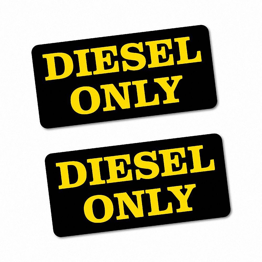 2X DIESEL ONLY PETROL Sticker Decal Car Automotive Fuel Racing 6574EN