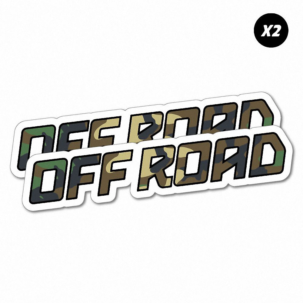 2x 4x4 Off Road 4wd Die Cut Stickers Decals