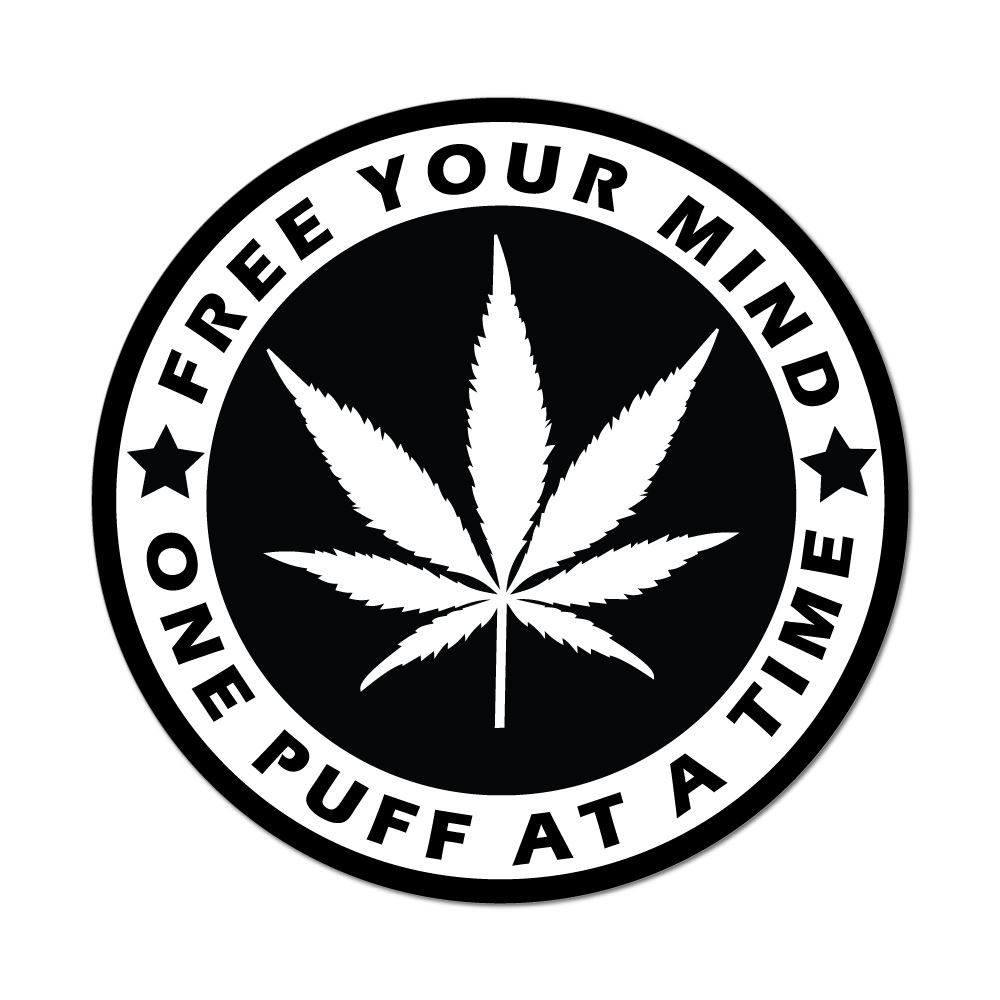 Marijuana Weed High Hippie Car Sticker Decal Legalize Drugs One Love eBay