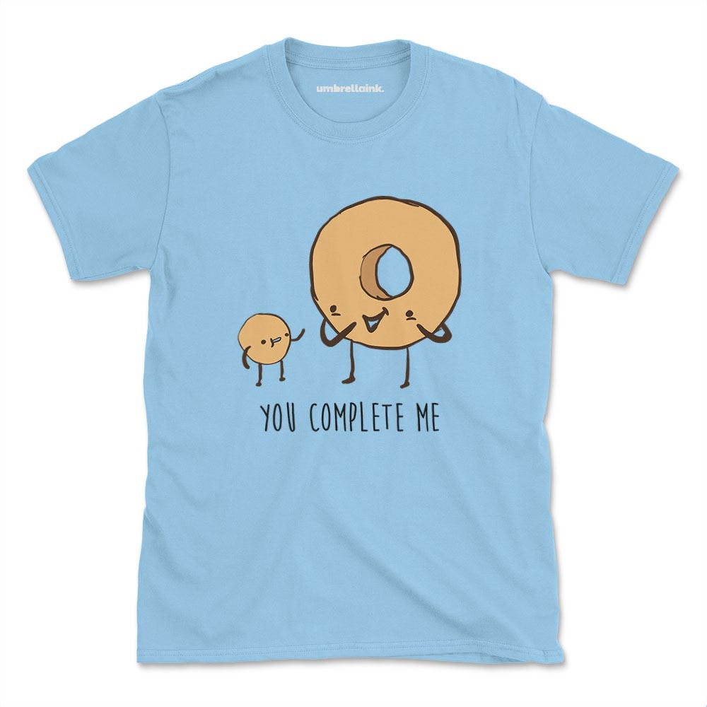 Men's You Complete Me Funny Donut T-Shirt Men's You Complete Me Funny Donut T-Shirt