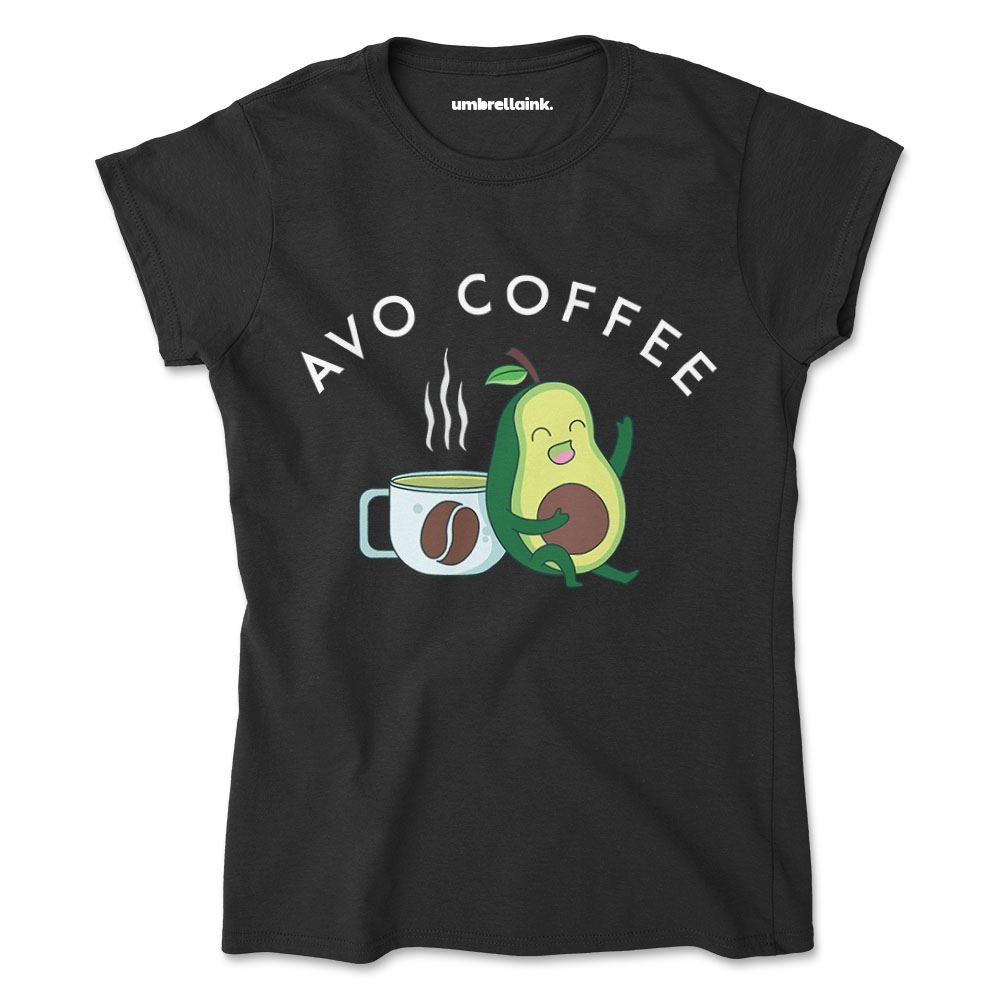 Avo Coffee Tshirt Funny Avocado Pun 