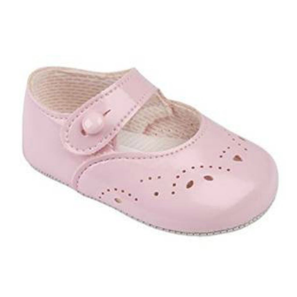 Baby Girls Pram Shoes Pre-walkers Early Days Baypods MaryJane 0-3UK British Made
