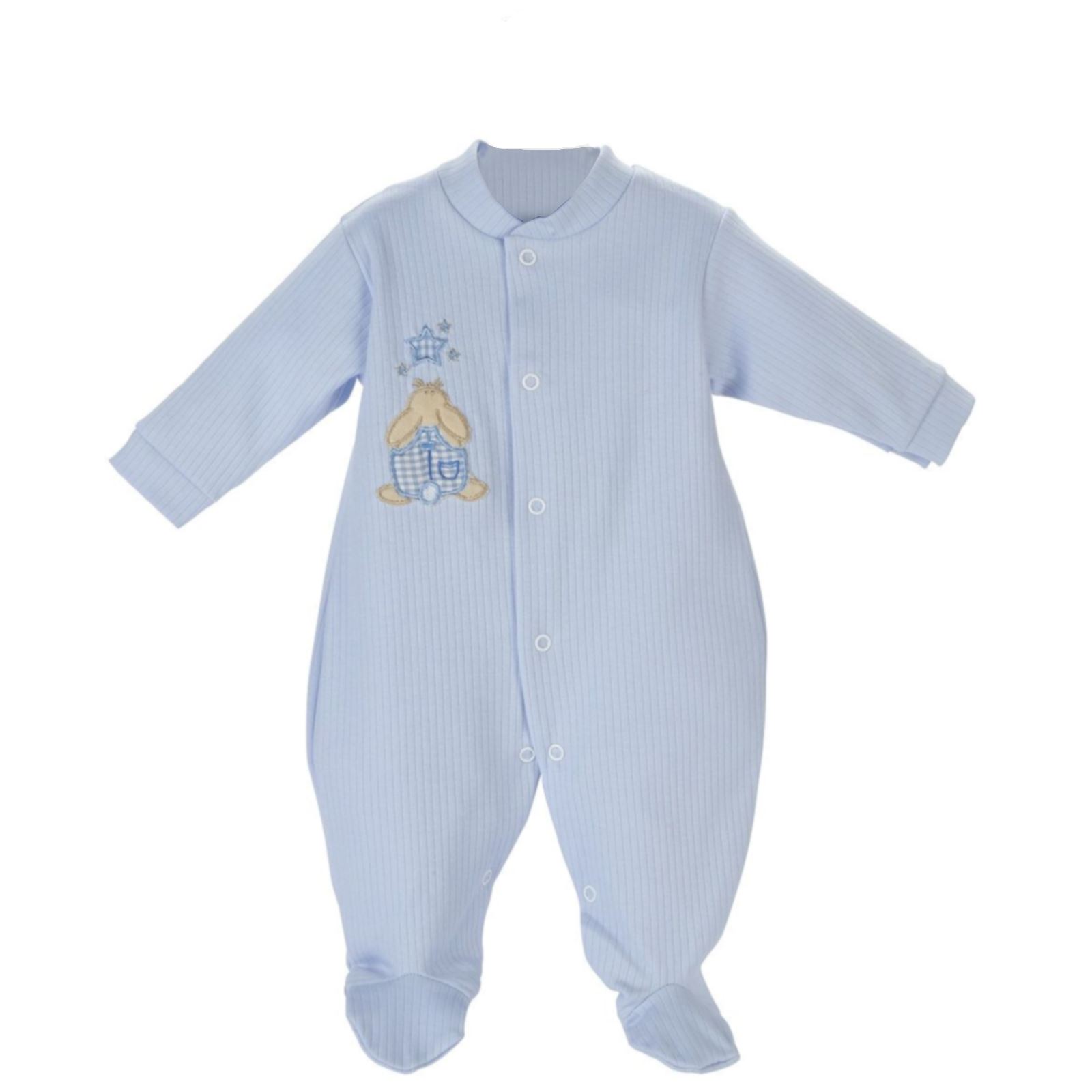 REDUCED Prem Baby Ribbed Sleepsuit Tiny 2-3lb 3-5lb 5-8lb NB-3M Pink White Blue - Picture 3 of 4