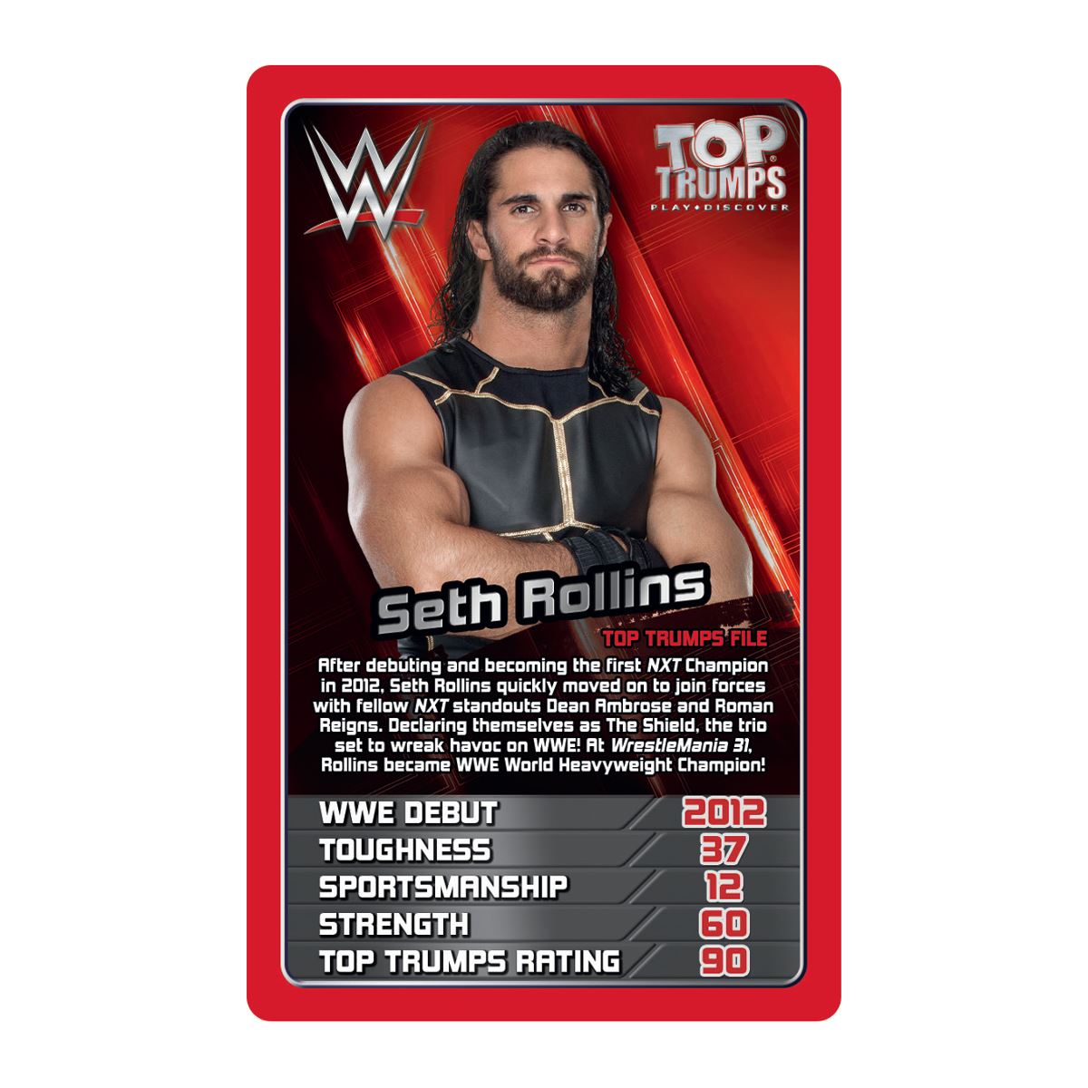 WWE Top Trumps Card Game  eBay Regarding Top Trump Card Template