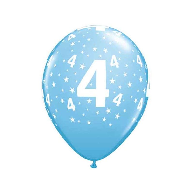 blue birthday balloons