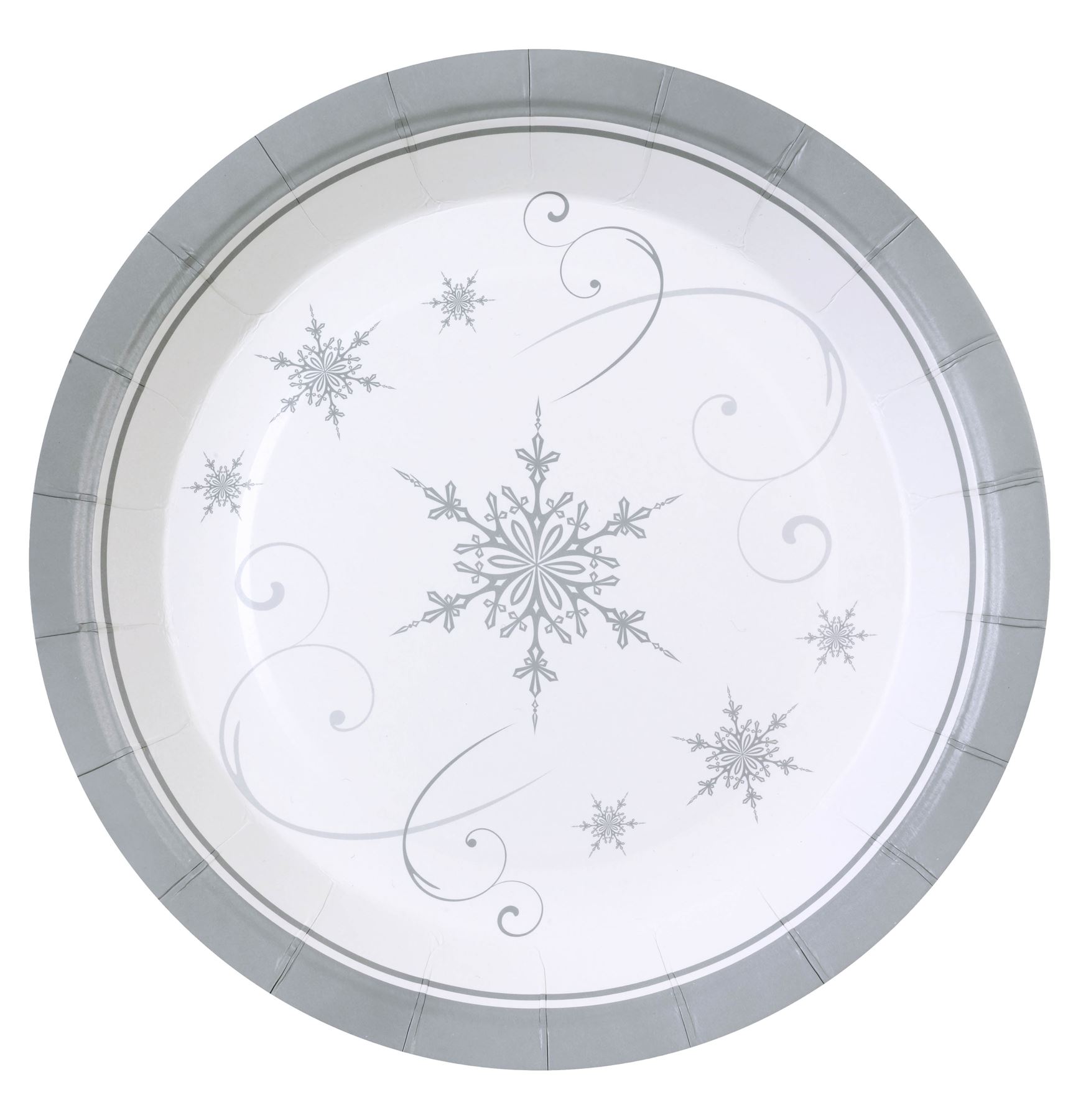 Christmas Party Paper Plates Tableware Catering Rudolf Snowflake