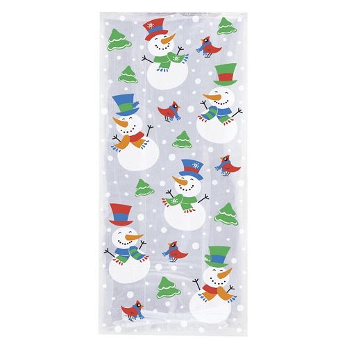 Party Cellophane Bags Cello Loot Gift Bag Sweet Treat Clear Patterned