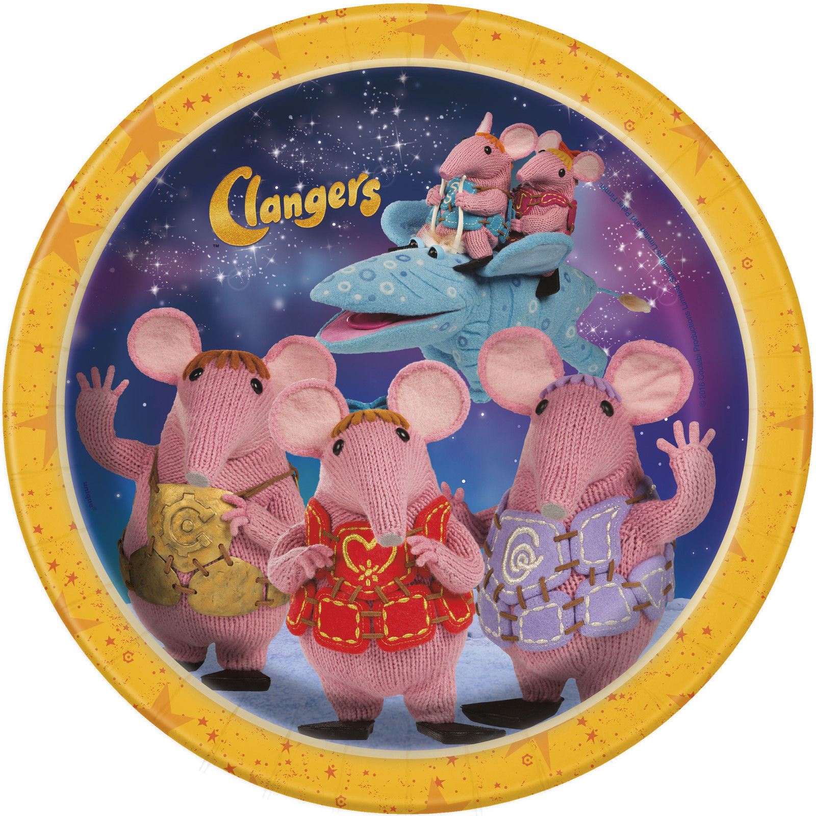 8PK 9"Childrens Birthday Party Paper Plates Disney Character Tableware