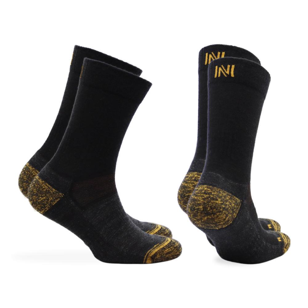 Norfolk Leonardo Copper Walking Socks 2pp Merino Wool Cushioned Crew - Picture 2 of 2