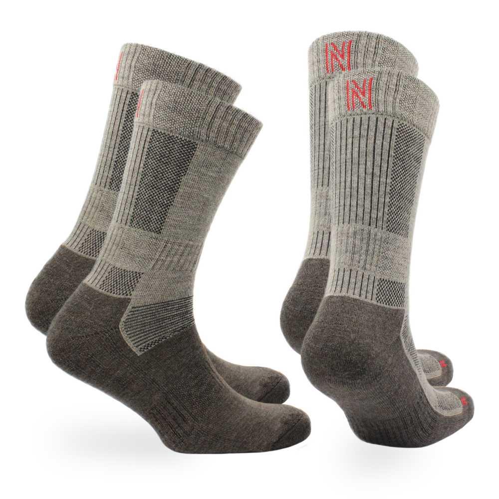 Norfolk Mens Merino Wool 2 Pairs Walking Hiking Trekking Outdoor Warm Socks - Picture 4 of 7