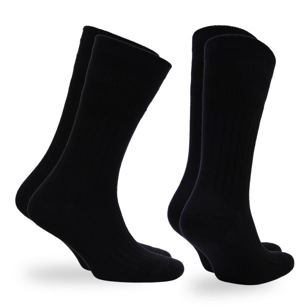 Norfolk Men's Copper Diabetic Socks Seamless Non-Binding Cotton Rich 2 Pair Pack - Picture 2 of 2