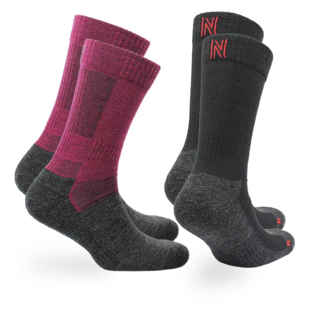 Norfolk Mens Merino Wool 2 Pairs Walking Hiking Trekking Outdoor Warm Socks - Picture 3 of 7