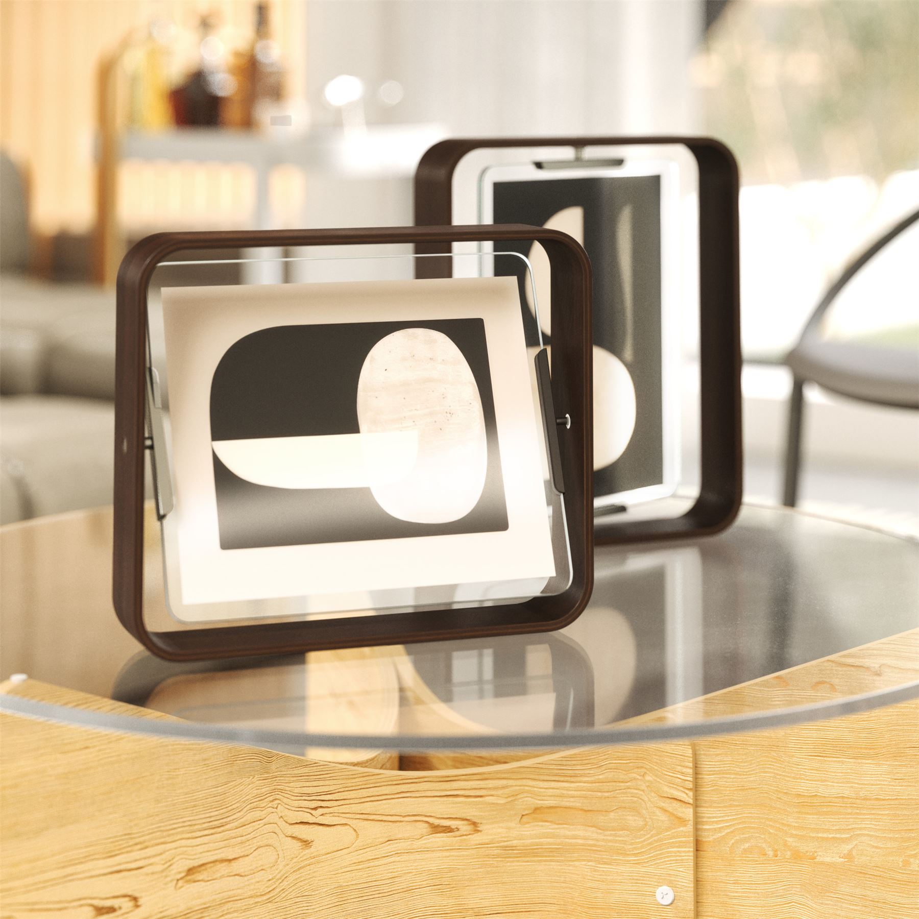 Umbra Bellwood Picture Frame Double Sided Curved Pivoting Picture Frame - Picture 33 of 61