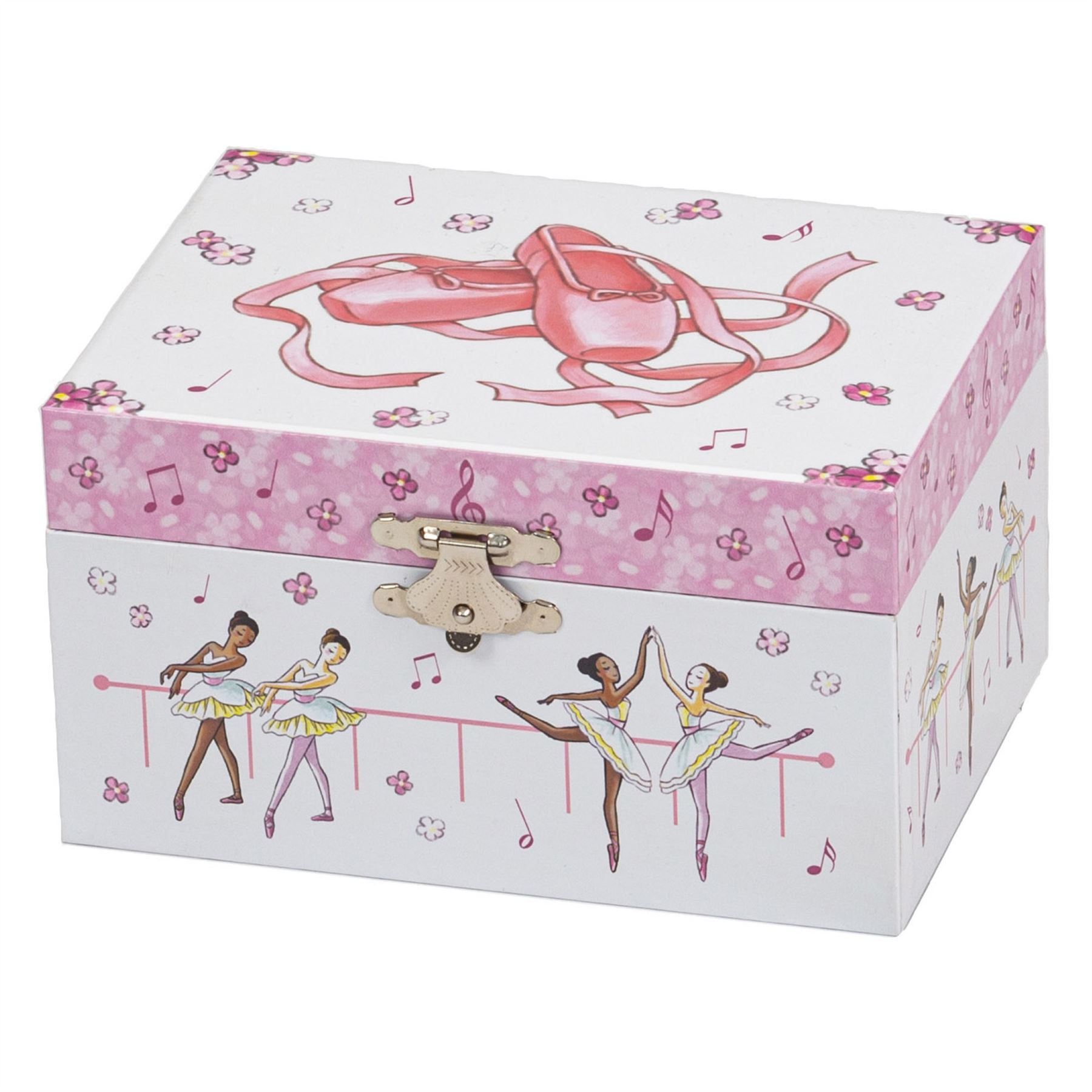 Musical Jewellery Box Mele & Co Ballerina & Shoe Girls Musical Jewellery Case - Picture 7 of 7