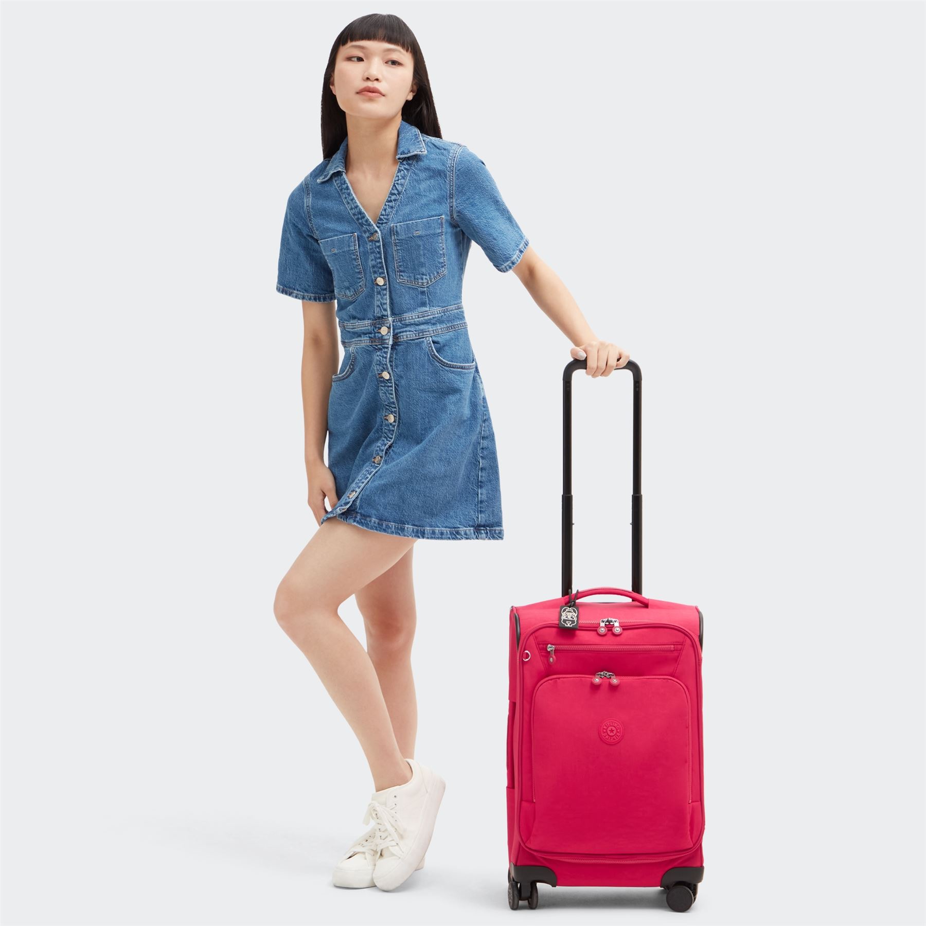 Kipling Youri Spin 4 Wheel Rolling Luggage Lightweight Water Repellent - Picture 80 of 86