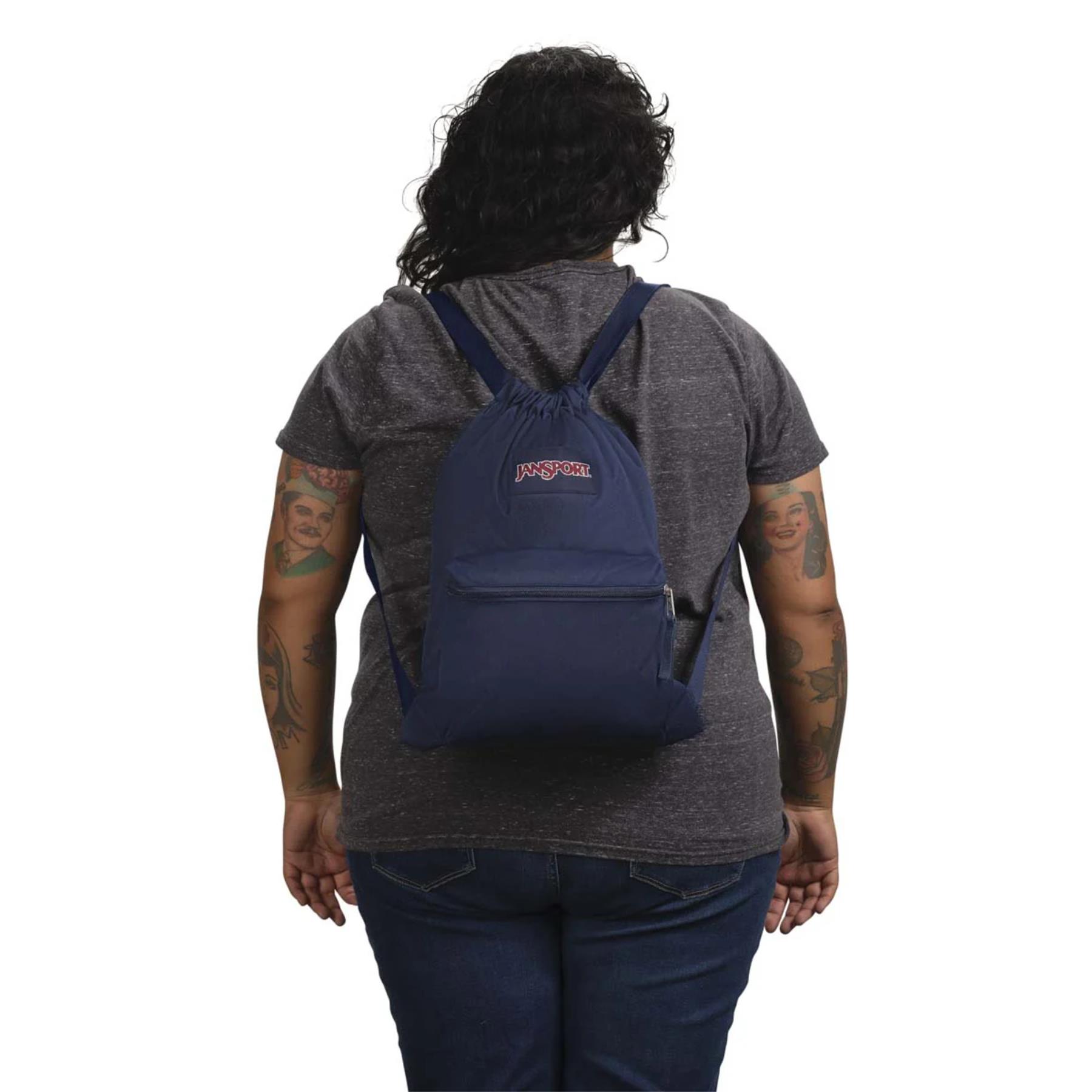 Jansport Drawsack Gym Bag Style Backpack Drawstring Sports Bag - Picture 10 of 13