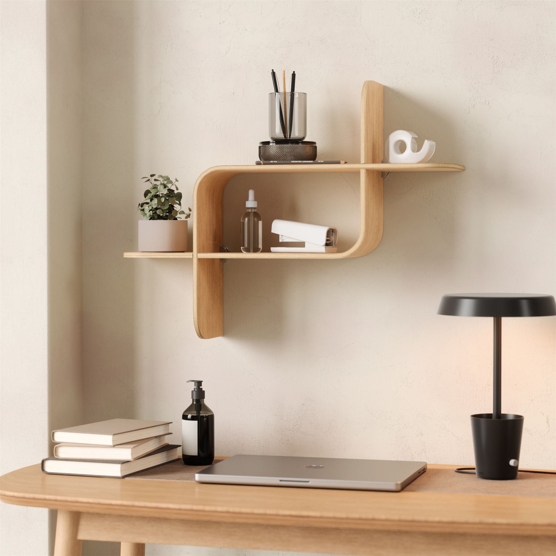 Floating Wall Shelf Umbra Montage Shelf Geometric Wooden Floating Shelf - Picture 26 of 45
