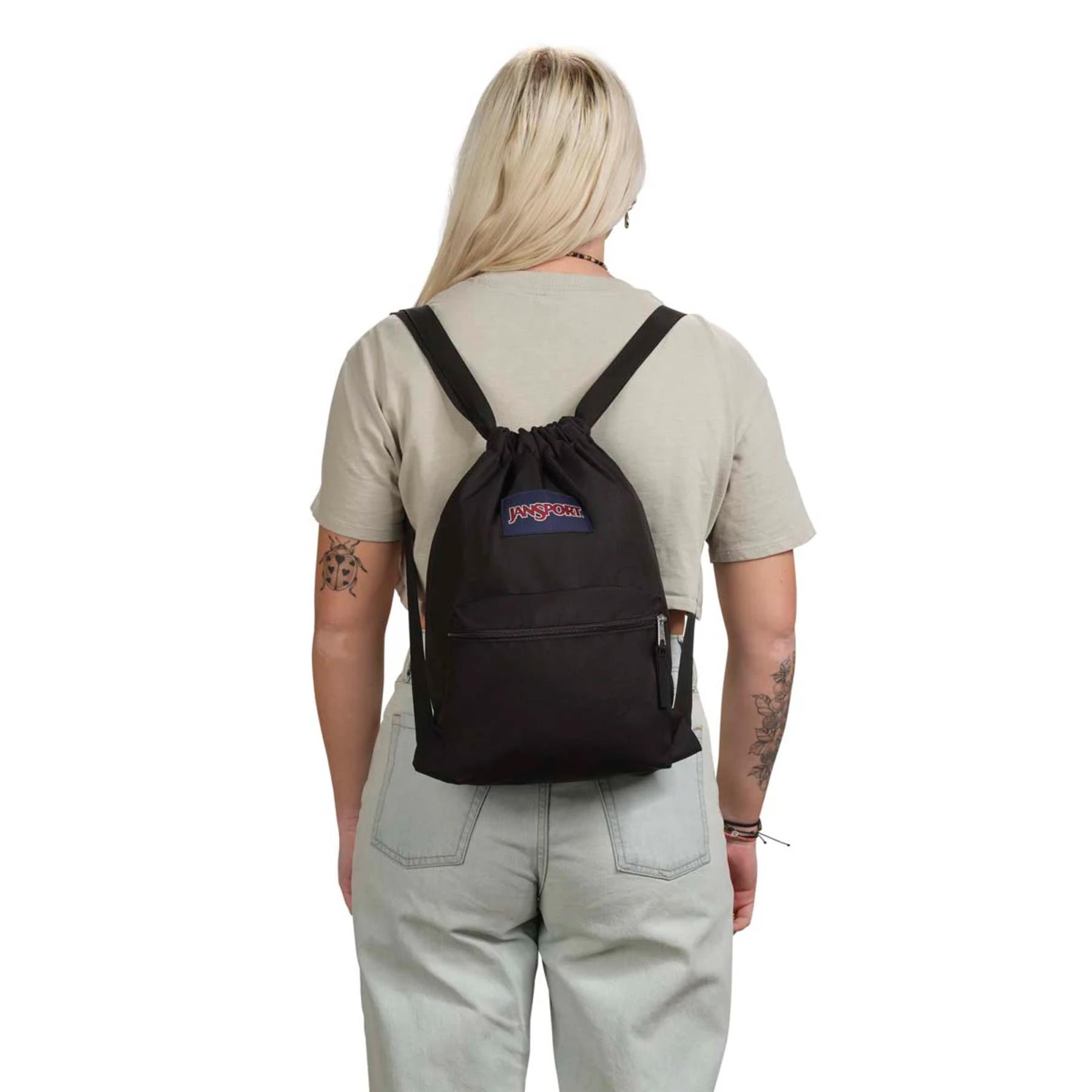 Jansport Drawsack Gym Bag Style Backpack Drawstring Sports Bag - Picture 4 of 13
