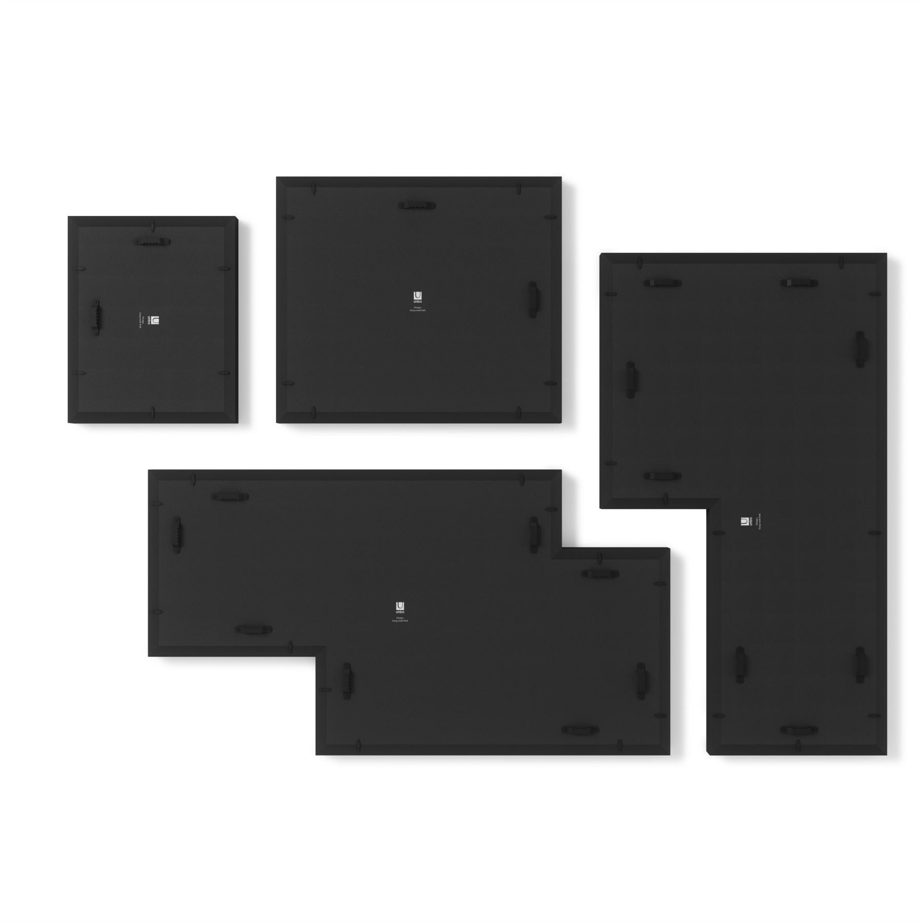 Umbra Mingle Photo Frame Gallery Set of 4 Picture Frame Natural Black Wood - Picture 4 of 12