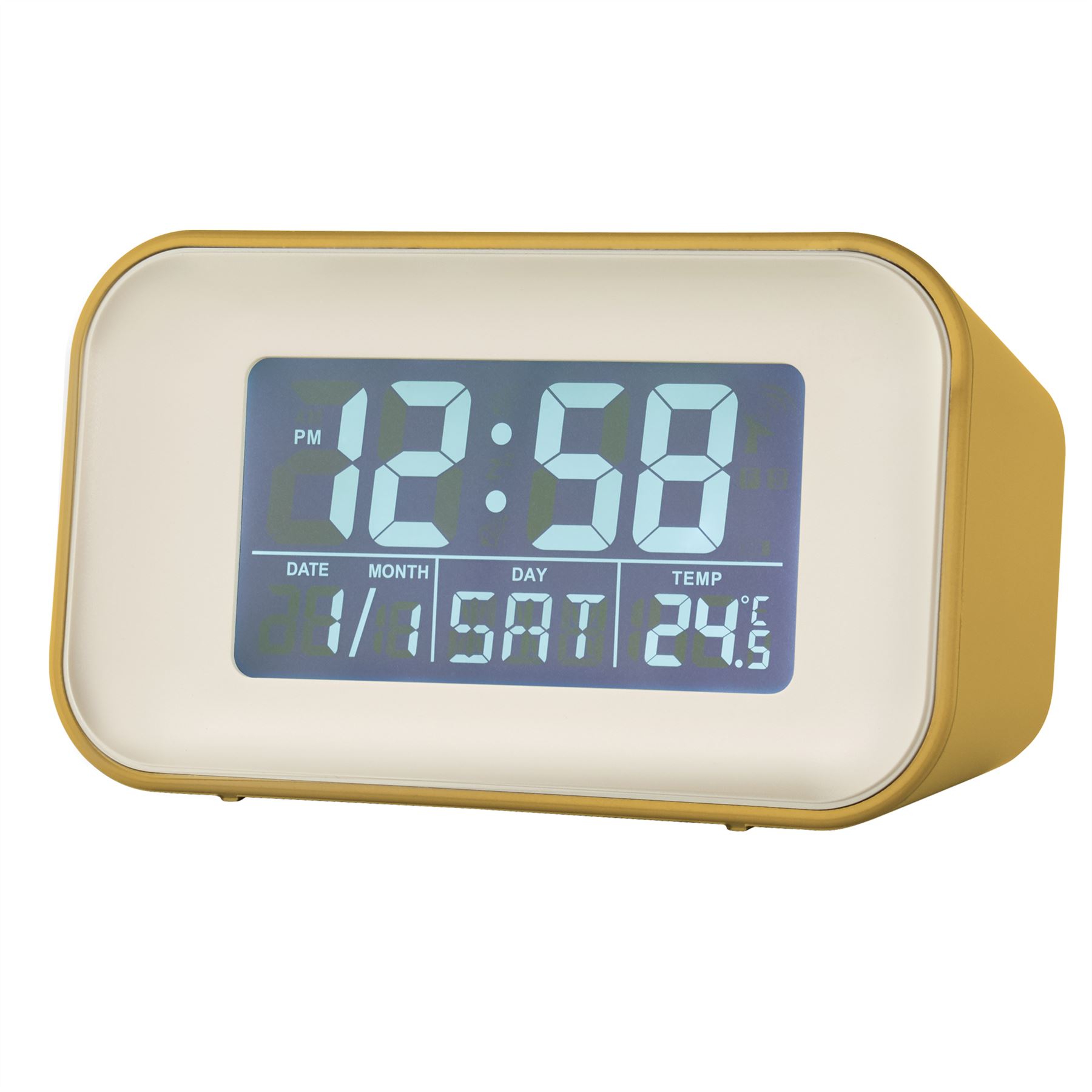 Acctim Alta Silent Alarm Clock with Day / Date / Temperature Snooze