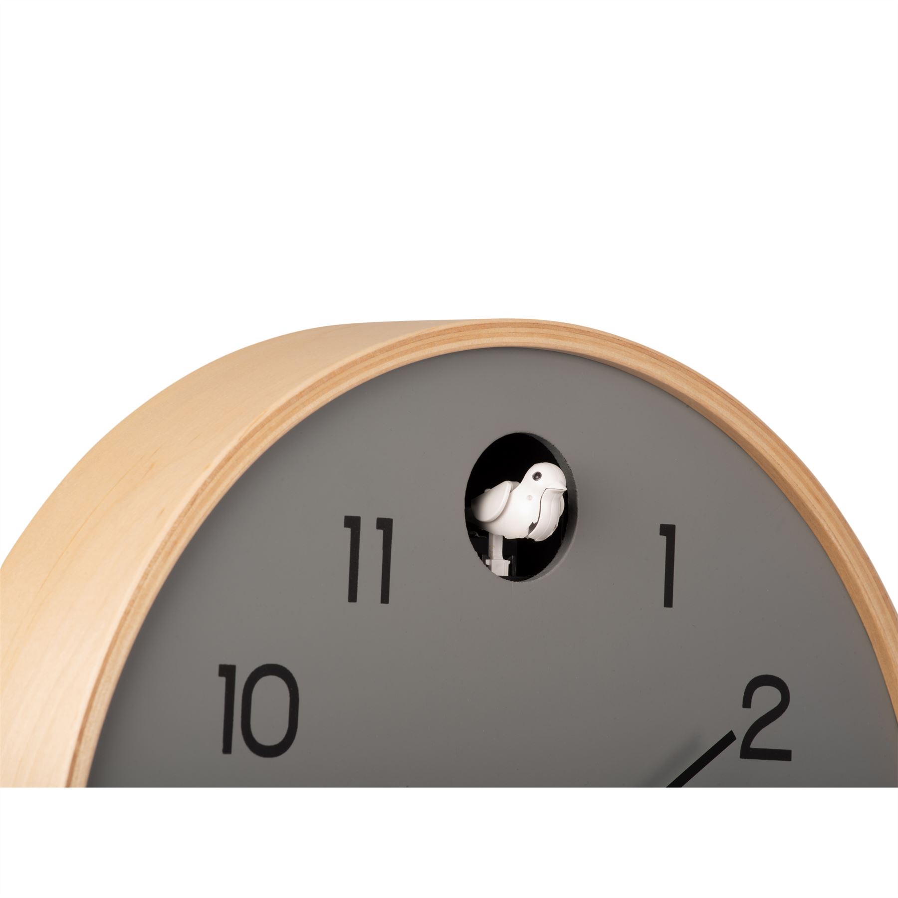 Karlsson Natural Cuckoo 32cm Wall clock Birchwood Frame Battery Powered - Picture 11 of 15