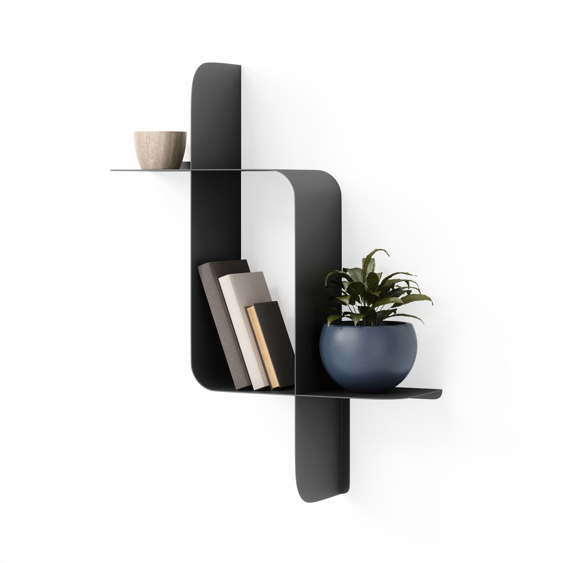 Umbra Montage Metal Shelf 2Pk Display Shelves Geometric Metal Shelves - Picture 8 of 21