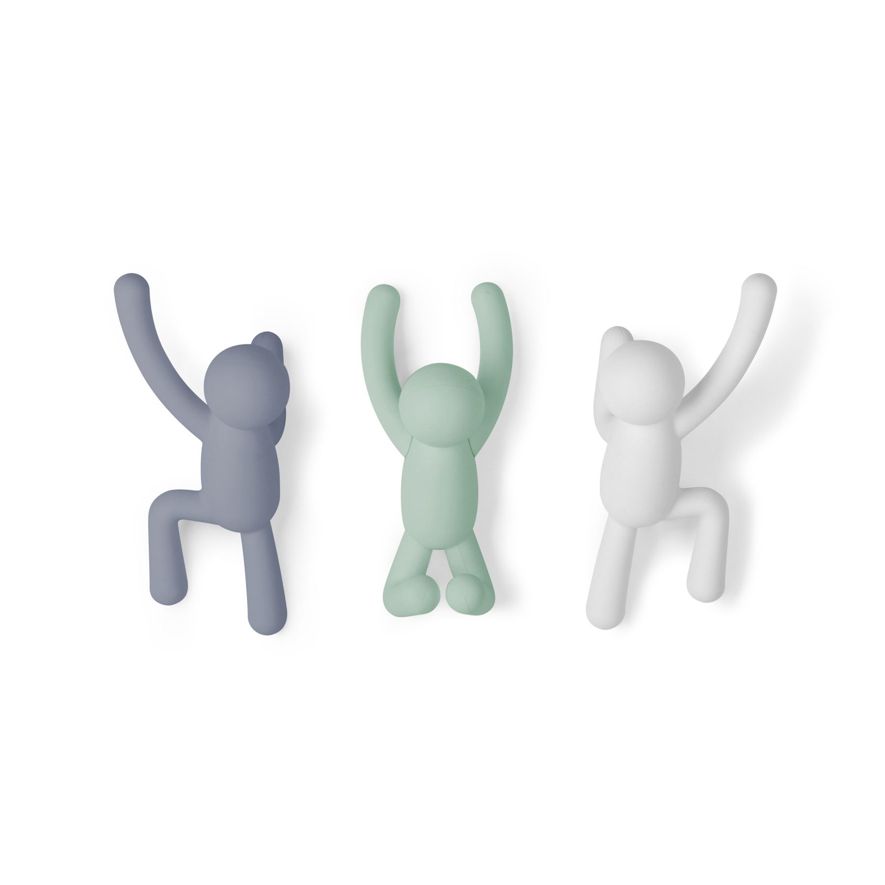 Umbra Buddy 3 Hooks Coat Clothes Holder Rack Hook Wall Hanger - Picture 8 of 30
