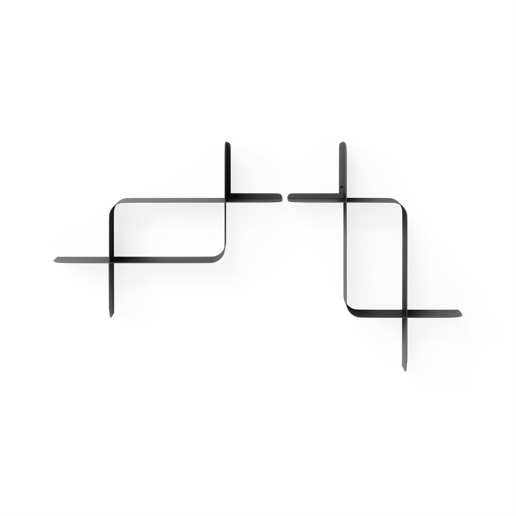 Umbra Montage Metal Shelf 2Pk Display Shelves Geometric Metal Shelves - Picture 10 of 21