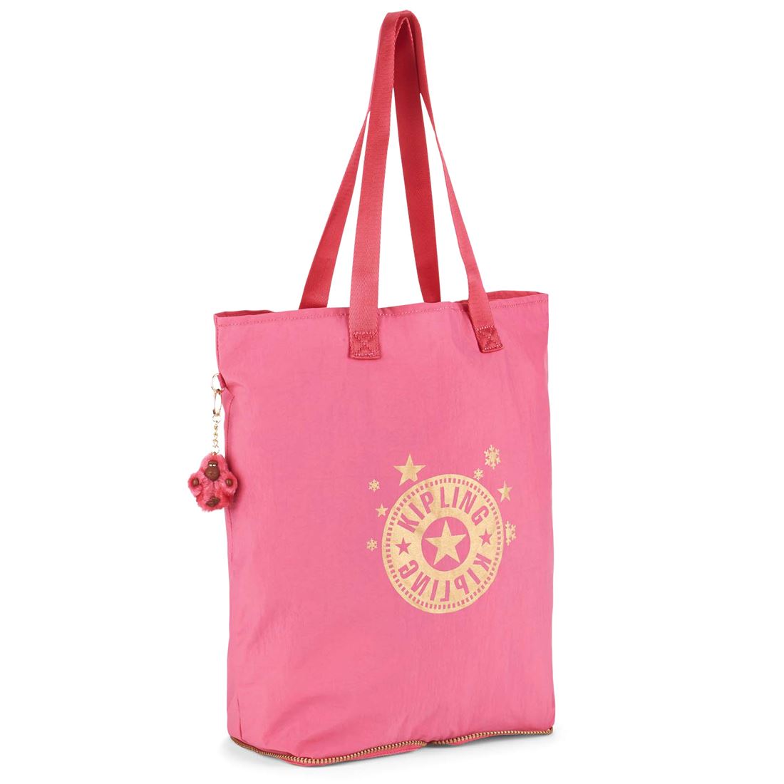 Kipling Hip Hurray 5 Folding / Fold Away Reusable Shopping Bag / Tote